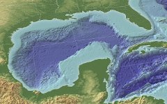 Мексиканский залив в 3D. Фото с сайта wikimedia.org Мексиканский залив в 3D. Фото с сайта wikimedia.org