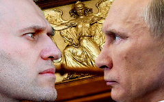 Алексей Навальный и Владимир Путин. Коллаж © KM.RU Алексей Навальный и Владимир Путин. Коллаж © KM.RU