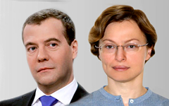Дмитрий Медведев и Ева Василевская. Фото с сайта government.ru
