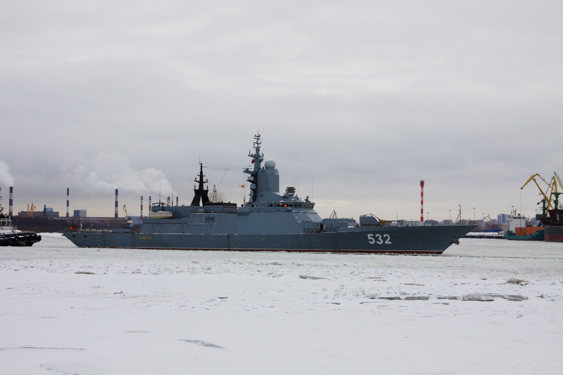 Снятый с борта «Аранды» корвет «Бойкий». Фото с сайта wikimedia.org Снятый с борта «Аранды» корвет «Бойкий». Фото с сайта wikimedia.org
