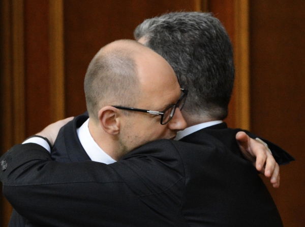 Петр Порошенко и Арсений Яценюк © РИА Новости, Евгений Котенко
