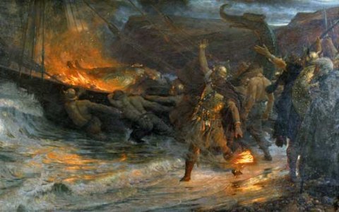 «Похороны викинга». Художник Фрэнк Дикси. Фото с сайта wikimedia.org «Похороны викинга». Художник Фрэнк Дикси. Фото с сайта wikimedia.org