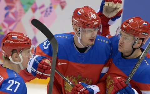 Хоккеисты сборной России © РИА Новости, Григорий Соколов Хоккеисты сборной России © РИА Новости, Григорий Соколов