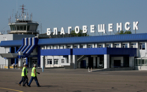 Аэропорт города Благовещенск © РИА Новости, Виталий Аньков Аэропорт города Благовещенск © РИА Новости, Виталий Аньков