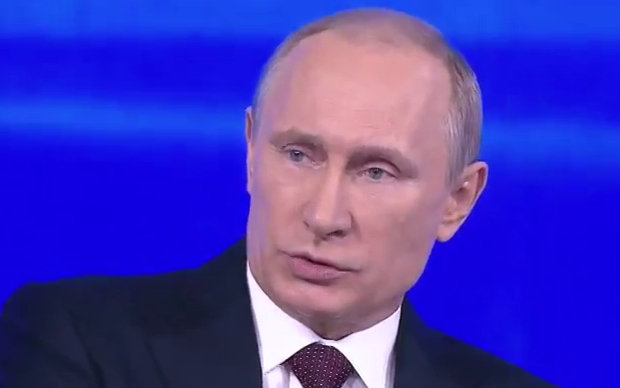 Владимир Путин. Стопкадр телеканала Russia Today