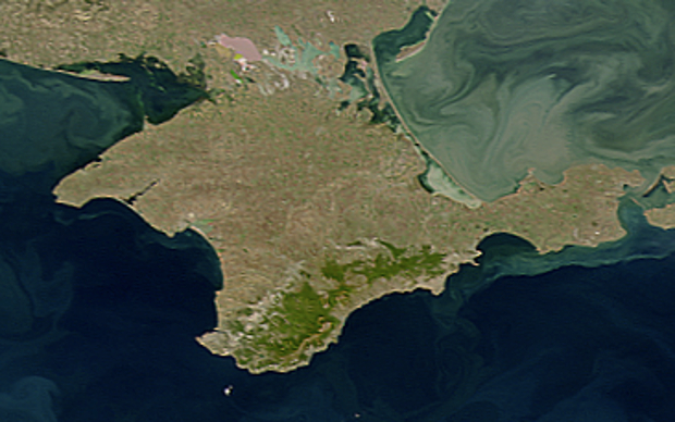 Полуостров Крым. Фото NASA с сайта wikimedia.org