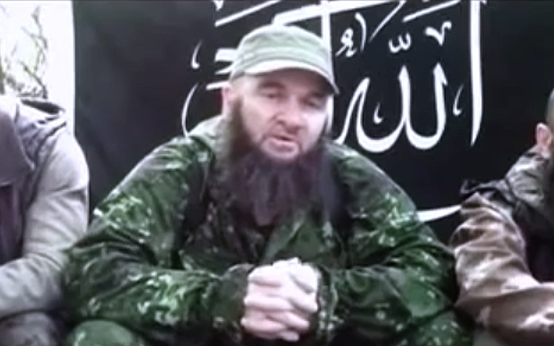 Доку Умаров. Стоп-кадр из видео в YouTube Доку Умаров. Стоп-кадр из видео в YouTube