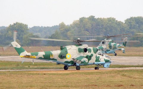Вертолеты Ми-24 украинской армии. Фото с сайта wikipedia.org Вертолеты Ми-24 украинской армии. Фото с сайта wikipedia.org