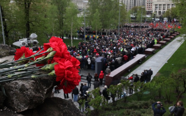 Акция в Москве, посвященная памяти погибших в Одессе © KM.RU, Алексей Белкин