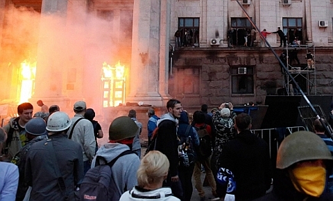 События в Одессе 2 мая. Фото с Facebook Виталия Уманця 
