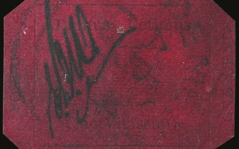 Марка «Британская розовая Гвиана». Фото с сайта sothebys.com