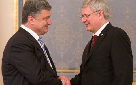 Петр Порошенко и Стивен Харпер. Фото с сайта pm.gc.ca Петр Порошенко и Стивен Харпер. Фото с сайта pm.gc.ca