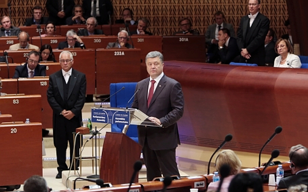 Выступление П.Порошенко на сессии ПАСЕ © РИА Новости, Михаил Маркив Выступление П.Порошенко на сессии ПАСЕ © РИА Новости, Михаил Маркив