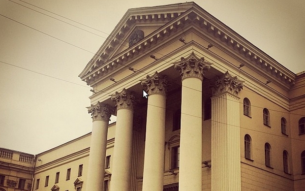Здание КГБ в Минске Фото пользователя Instagram peshkovphilip