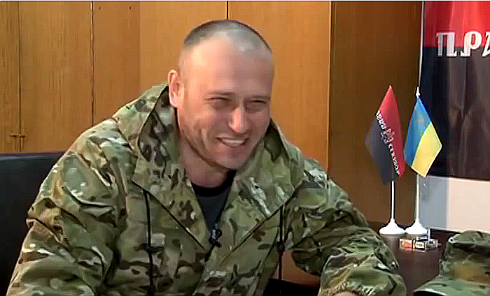 Дмитрий Ярош. Стоп-кадр с видео в YouTube