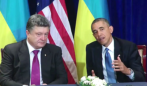 Петр Порошенко и Барак Обама. Фото с сайта whitehouse.gov Петр Порошенко и Барак Обама. Фото с сайта whitehouse.gov