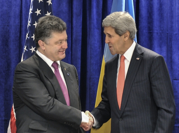 Джон Керри и Петр Порошенко © РИА Новости, Николай Лазаренко