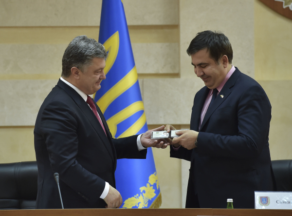 Петр Порошенко и Михаил Саакашвили © РИА Новости, Николай Лазаренко