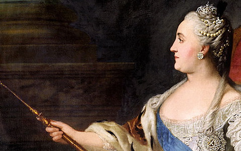 Портрет Екатерины II. Ф. С. Рокотов, 1763
