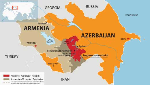 Карта Нагорного Карабаха. Изображение с сайта wikimedia.org Карта Нагорного Карабаха. Изображение с сайта wikimedia.org
