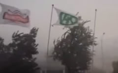 Ураган в Чечне. Стоп-кадр с видео в YouTube Ураган в Чечне. Стоп-кадр с видео в YouTube