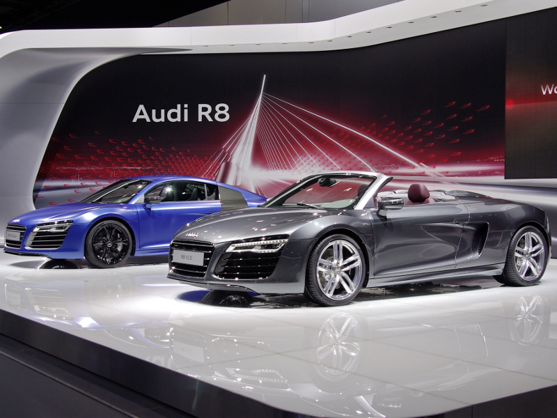 Audi R8 V10 plus и R8 V10 © KM.RU, Кирилл Савченко Audi R8 V10 plus и R8 V10 © KM.RU, Кирилл Савченко