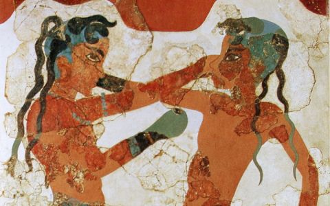 Часть фрески с острова Санторин. Фото с сайта wikimedia.org Часть фрески с острова Санторин. Фото с сайта wikimedia.org