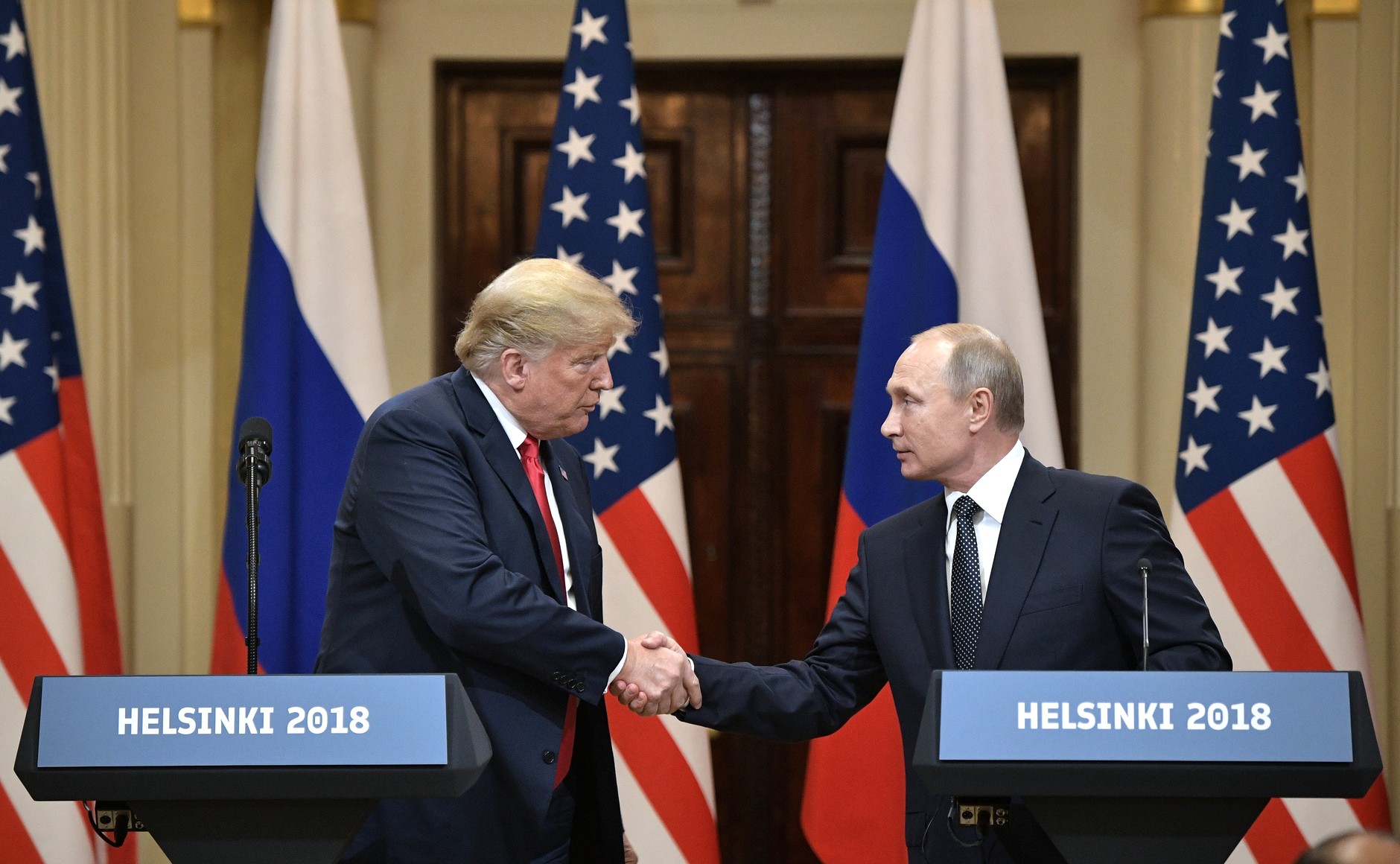 Фото с сайта kremlin.ru Дональд Трамп и Владимир Путин