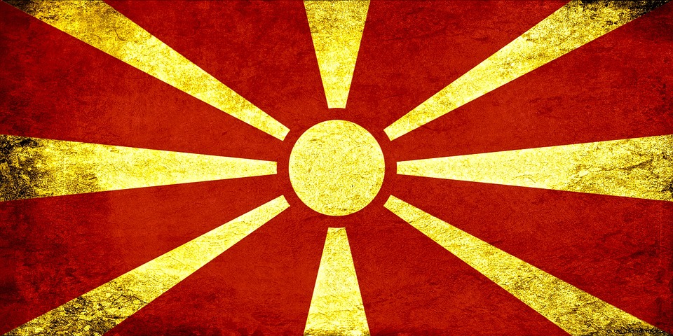 Флаг Македонии. Фото с сайта Pixabay.com