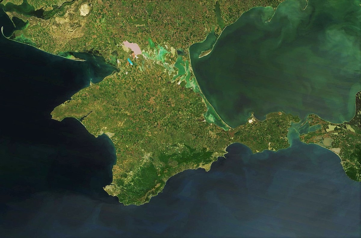 Спутниковый снимок Крыма