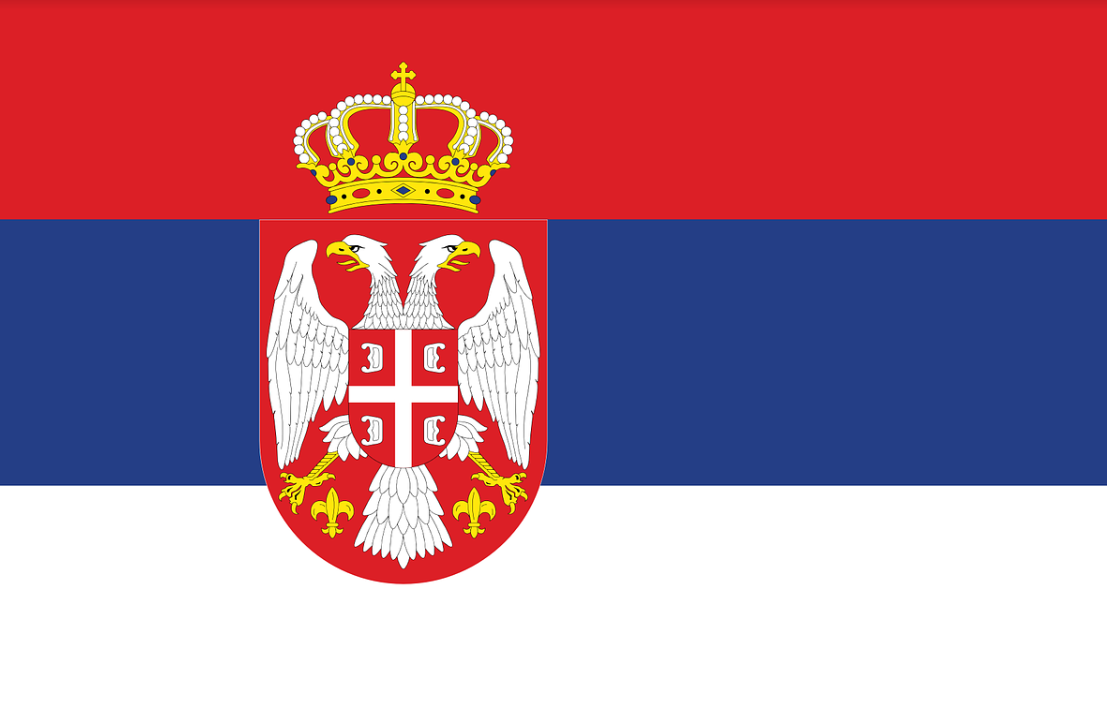 Флаг Сербии. Фото с сайта pixabay.com