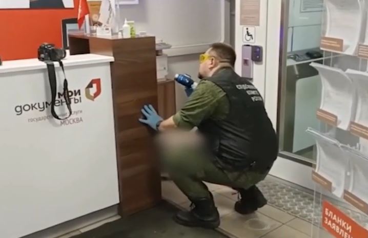 Стоп-кадр из видео СК с места происшествия