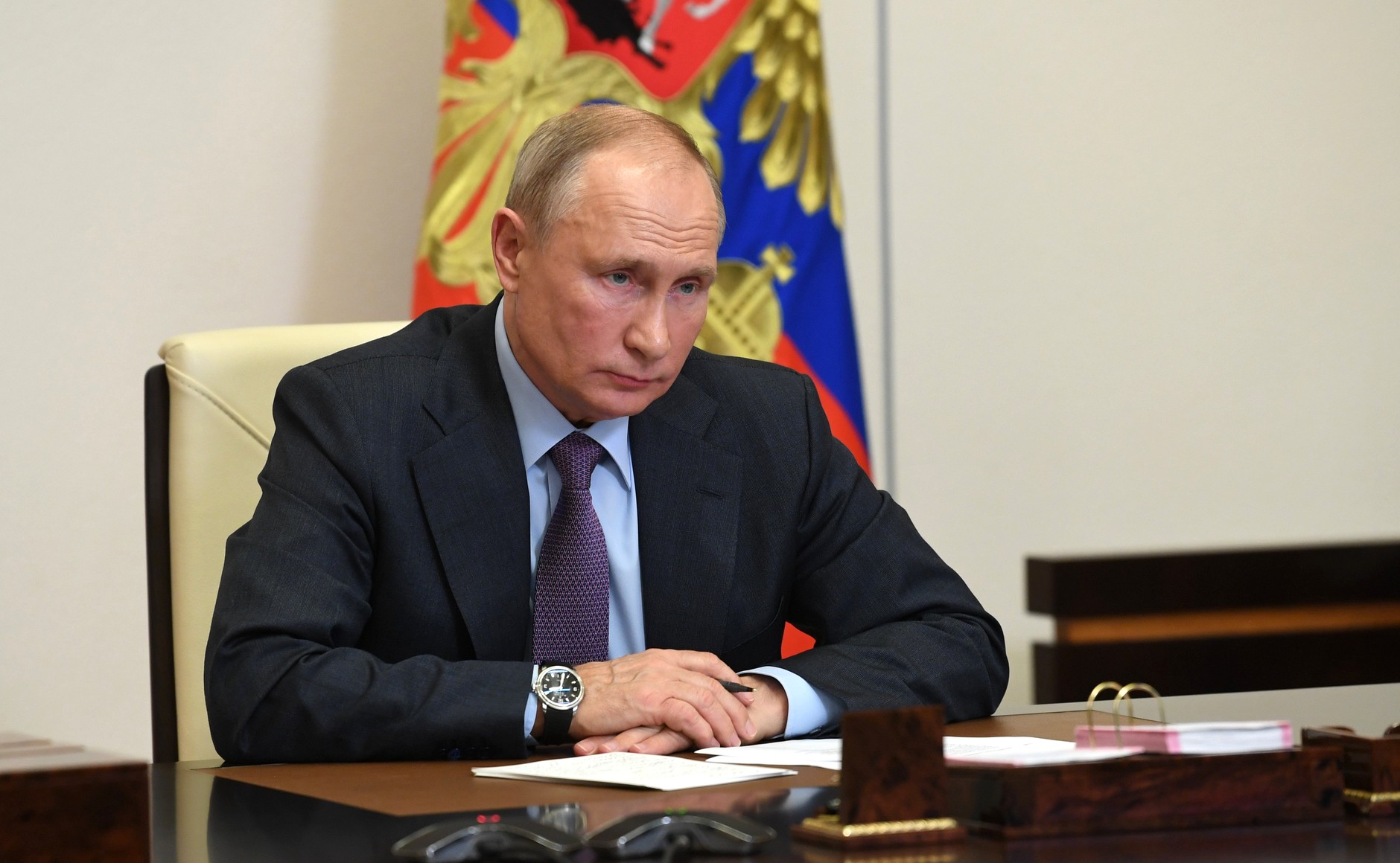 Фото с сайта Kremlin.ru Путин раскритиковал военные фильмы с «оголтелыми нквдшниками»