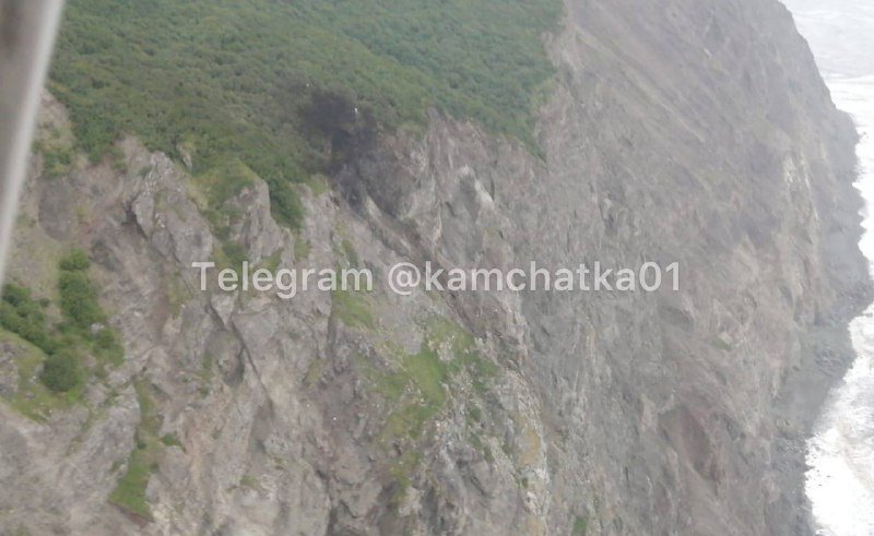 Место крушения Ан-26. Фото: kamchatka01 / Telegram Место крушения Ан-26