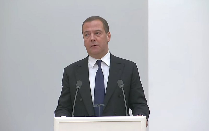 Стоп-кадр из видеотрансляции Дмитрий Медведев