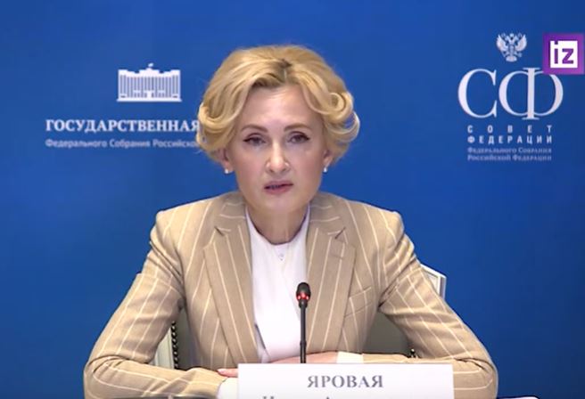Ирина Яровая. Стоп-кадр из видео "Известий"