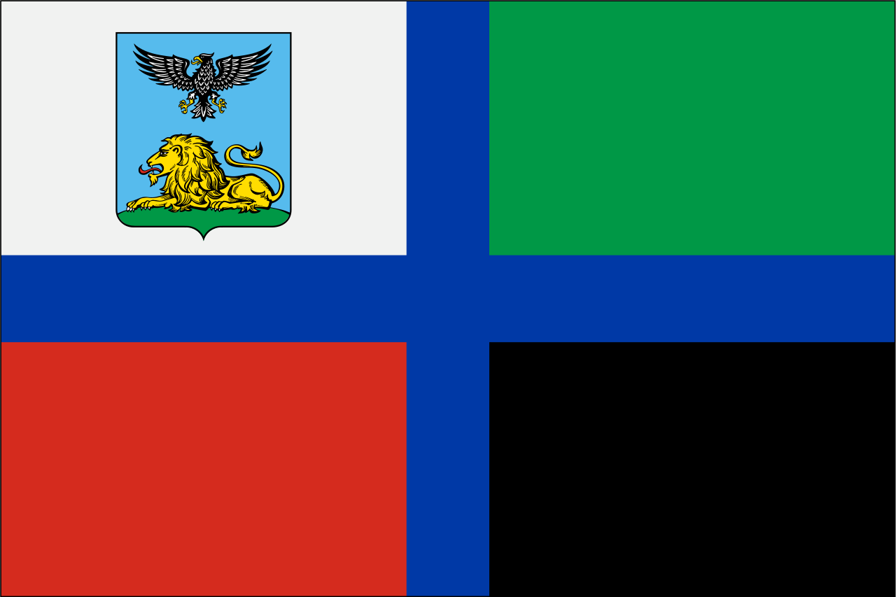 Флаг Белгородской области. Фото Владимира Лобачева с сайта ru.wikipedia.org