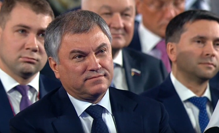 Стоп-кадр из видеотрансляции Вячеслав Володин