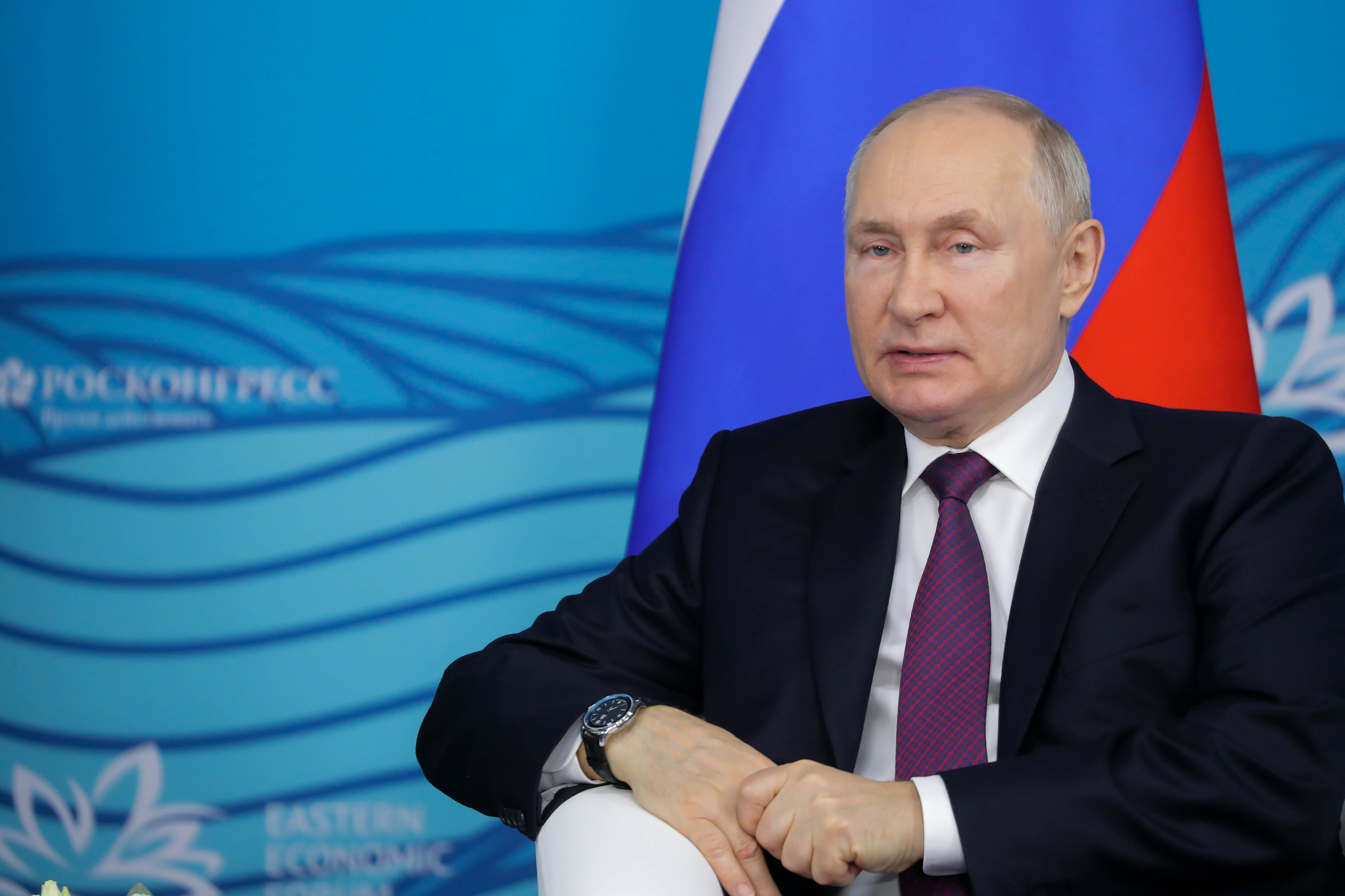 © Фотобанк Россконгресса/Игорь Руссак Владимир Путин на ВЭФ-2023 © Фотобанк Россконгресса/Игорь Руссак