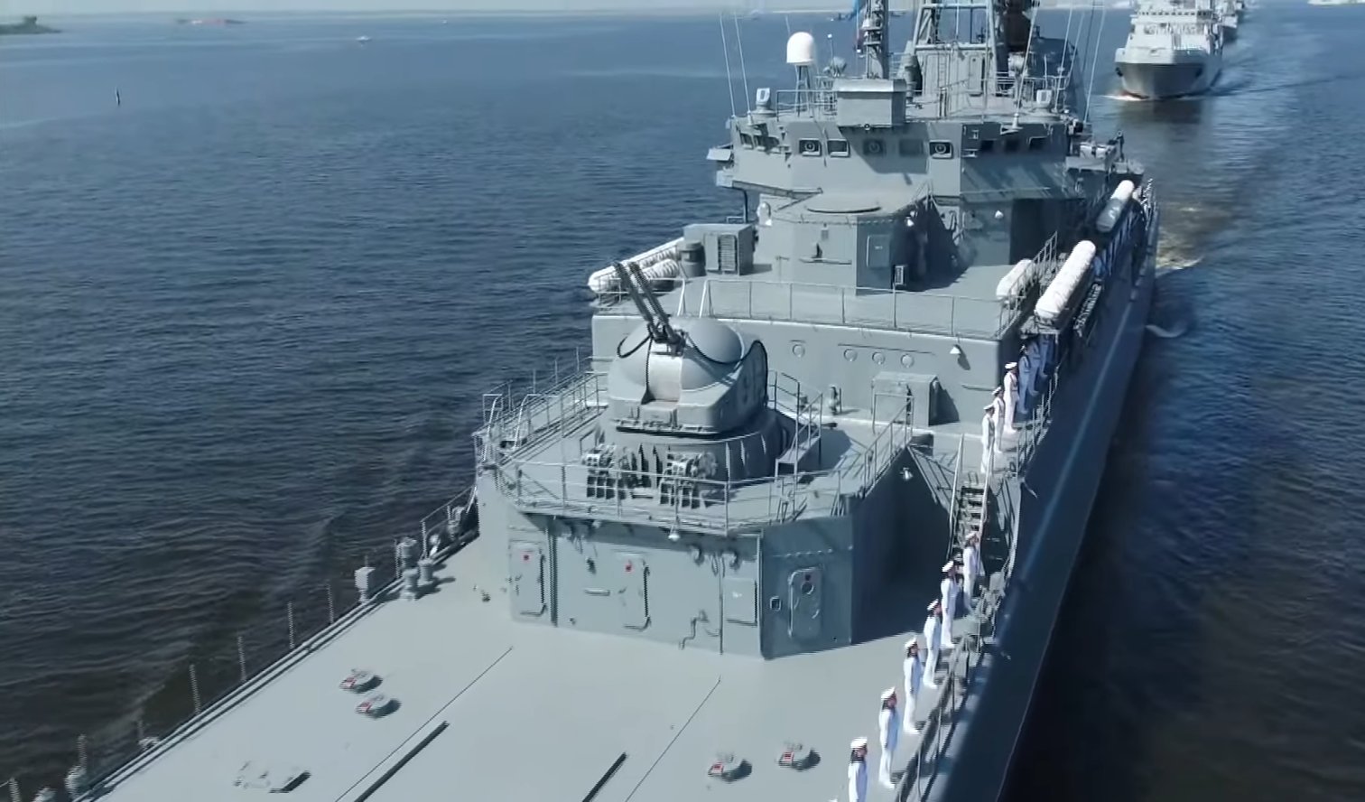 ВМФ РФ. Стоп-кадры из видеотрансляции