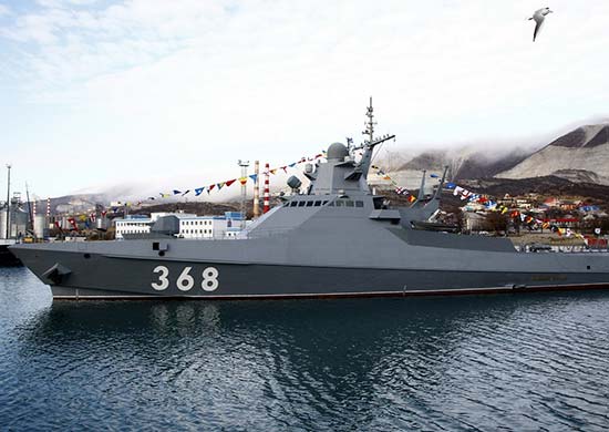 Патрульный корабль "Василий Быков". Фото с сайта Минобороны РФ Mil.ru