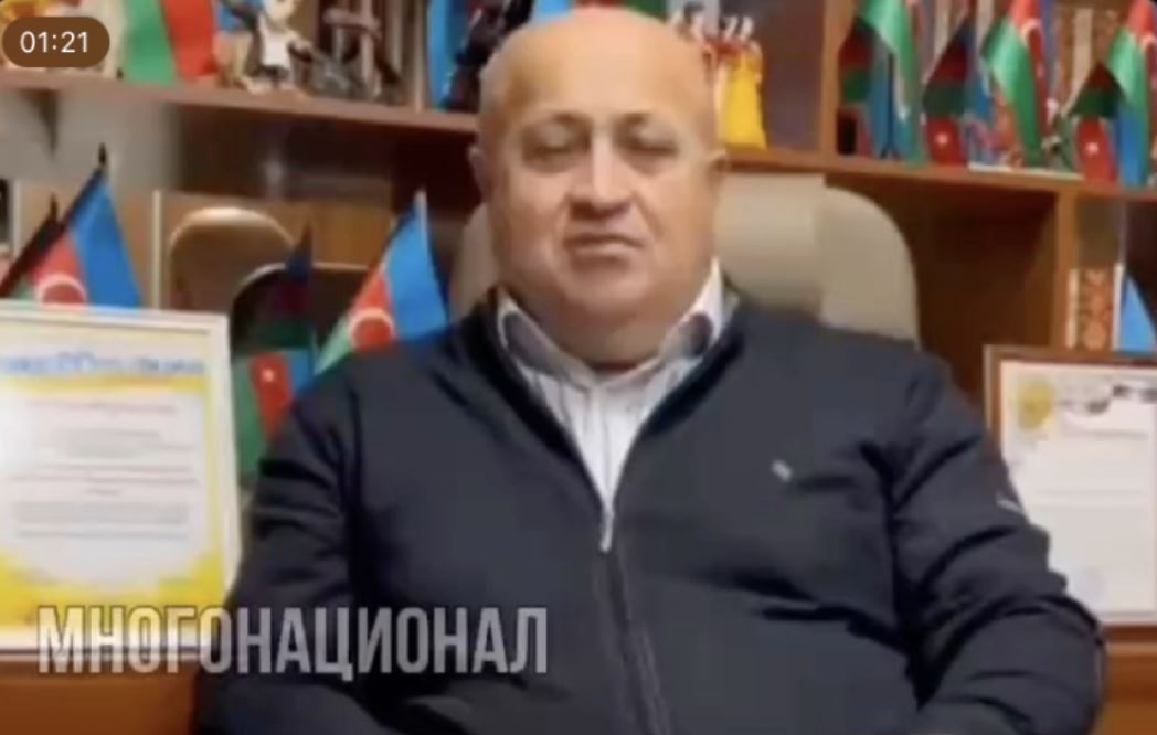 Рамазан Гусейнов. Скриншот: t.me/mnogonazi/20568