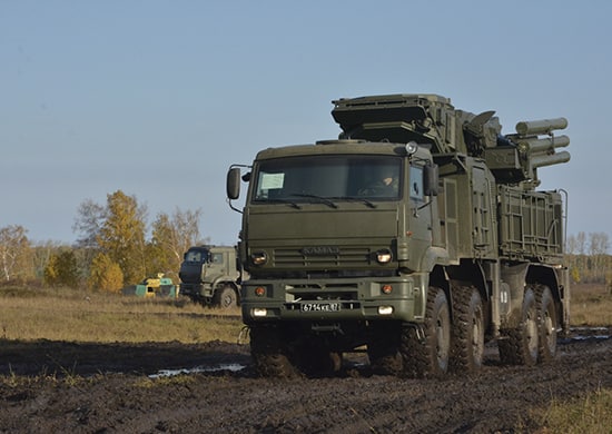 Фото © Минобороны РФ Зенитный ракетно-пушечный комплекс "Панцирь-С"