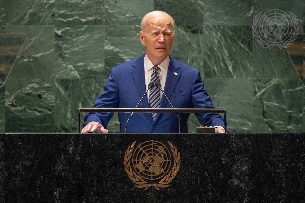 Джо Байден © UN Photo/Manuel Elías Выступление Джо Байдена © KM.RU, UN Photo/Manuel Elías