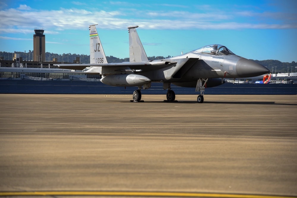 F-15 aircraft. US Air National Guard photo by Master Sgt. Jeremy Farson
