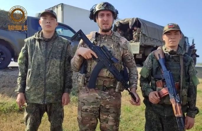 Стоп-кадр из видео в Telegram-канале RKadyrov_95