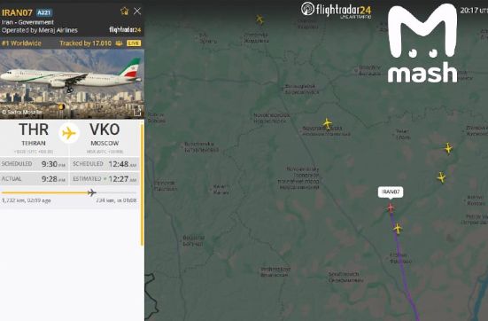 Правительственный самолет из Ирана ночью приземлился в Москве Правительственный самолет из Ирана ночью приземлился в Москве