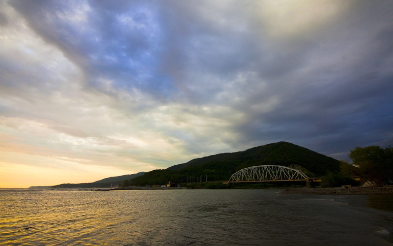 Закат на море вблизи поселка Аше © KM.RU, Алексей Белкин