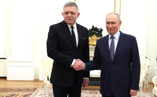 Роберт Фицо с президентом России Владимиром Путиным, 22 декабря 2024 